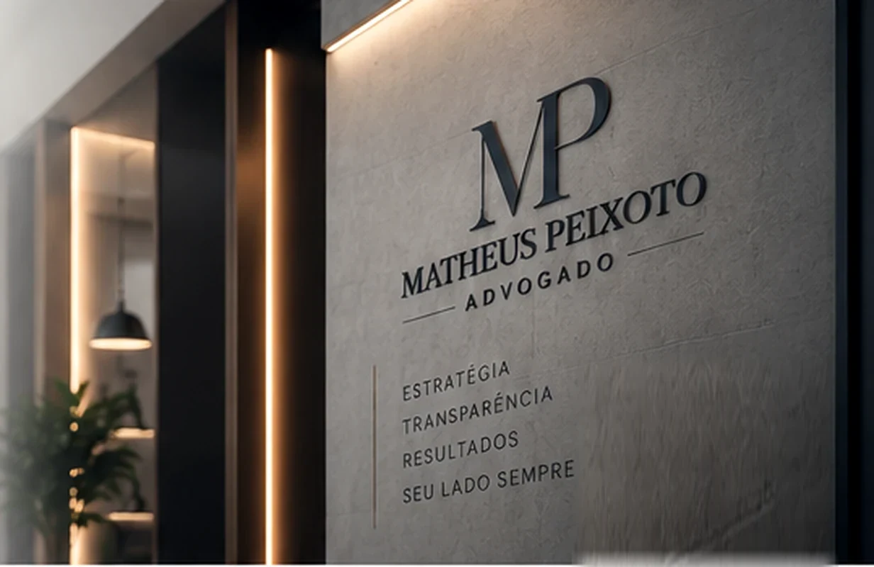 Recepção do escritório Matheus Peixoto Advogado, em Nova Iguaçu, Rio de Janeiro